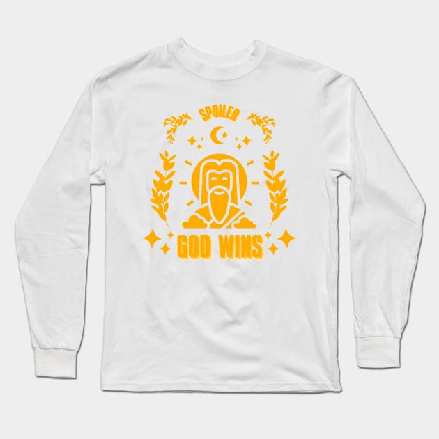 Spoiler God Wins Long Sleeve T-Shirt by Oeuvres